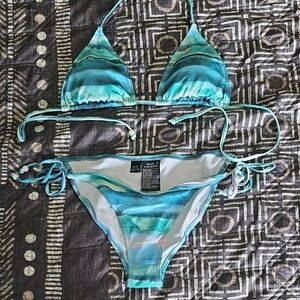 Bench Turquoise and Brown Bikini